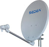 Parabola-satellitare-60-Cm-in-acciaio-con-LNB-Singola-Uscita-SEDEA