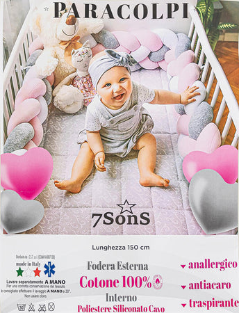 Paracolpi forma treccia 7 sons lunghezza 150 cm