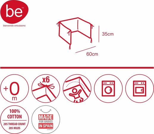 Paracolpi 60 180X35X3 Cm Be Lion Grigio Casa e cucina/Tessili per la casa/Biancheria per culle e lettini/Biancheria bimbi/Paraurti per letto La Casa Del Bebè - Napoli, Commerciovirtuoso.it