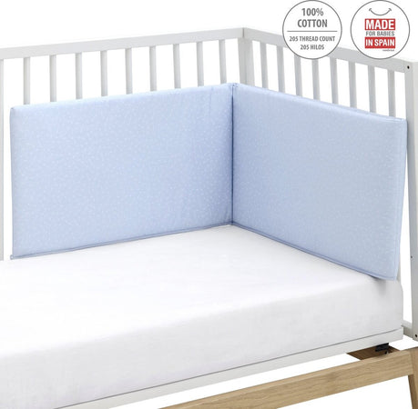 Paracolpi 60 180X35X3 Cm Be Zoe Azzurro Casa e cucina/Tessili per la casa/Biancheria per culle e lettini/Biancheria bimbi/Paraurti per letto La Casa Del Bebè - Napoli, Commerciovirtuoso.it