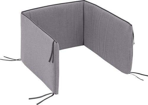 Paracolpi 60 180X40X3 Cm Astra Grigio Casa e cucina/Tessili per la casa/Biancheria per culle e lettini/Biancheria bimbi/Paraurti per letto La Casa Del Bebè - Napoli, Commerciovirtuoso.it