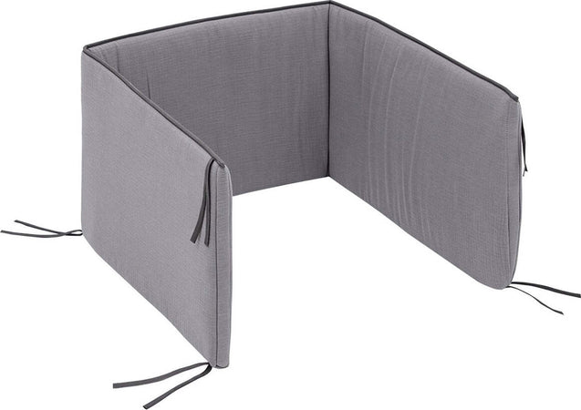 Paracolpi 60 180X40X3 Cm Astra Grigio Casa e cucina/Tessili per la casa/Biancheria per culle e lettini/Biancheria bimbi/Paraurti per letto La Casa Del Bebè - Napoli, Commerciovirtuoso.it