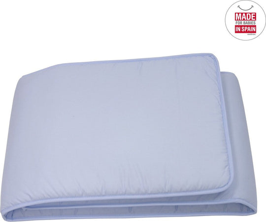 Paracolpi 60 180X40X3 Cm Liso E Azzurro Casa e cucina/Tessili per la casa/Biancheria per culle e lettini/Biancheria bimbi/Paraurti per letto La Casa Del Bebè - Napoli, Commerciovirtuoso.it