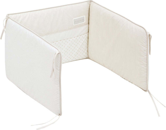 Paracolpi 60 180X40X3 Cm Star Beige Casa e cucina/Tessili per la casa/Biancheria per culle e lettini/Biancheria bimbi/Paraurti per letto La Casa Del Bebè - Napoli, Commerciovirtuoso.it