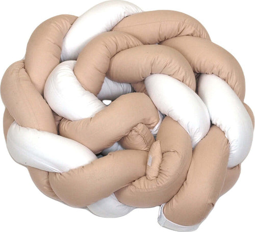 Paracolpi a Treccia Amy Lettino/ Culla Bianco/Tortora Casa e cucina/Tessili per la casa/Biancheria per culle e lettini/Biancheria bimbi/Paraurti per letto La Casa Del Bebè - Napoli, Commerciovirtuoso.it