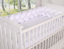 Paracolpi a Treccia Amy Lettino/Culla Bianco Casa e cucina/Tessili per la casa/Biancheria per culle e lettini/Biancheria bimbi/Paraurti per letto La Casa Del Bebè - Napoli, Commerciovirtuoso.it