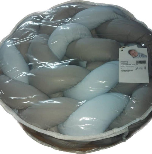 Paracolpi a Treccia Amy Lettino/Culla Grigio/Azzurro 210 Prima infanzia/Passeggini carrozzine e accessori/Accessori e parti di ricambio/Paracolpi per passeggini La Casa Del Bebè - Napoli, Commerciovirtuoso.it