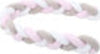 Paracolpi a treccia bianco/beige/rosé 200 cm Casa e cucina/Tessili per la casa/Biancheria per culle e lettini/Biancheria bimbi/Paraurti per letto La Casa Del Bebè - Napoli, Commerciovirtuoso.it