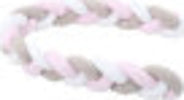 Paracolpi a treccia bianco/beige/rosé 200 cm Casa e cucina/Tessili per la casa/Biancheria per culle e lettini/Biancheria bimbi/Paraurti per letto La Casa Del Bebè - Napoli, Commerciovirtuoso.it