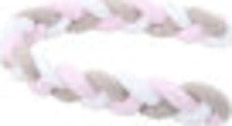 Paracolpi a treccia bianco/beige/rosé 200 cm Casa e cucina/Tessili per la casa/Biancheria per culle e lettini/Biancheria bimbi/Paraurti per letto La Casa Del Bebè - Napoli, Commerciovirtuoso.it
