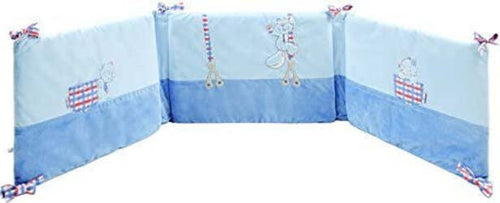 Paracolpi da Culla, Blu (Blau/Beige) Casa e cucina/Tessili per la casa/Biancheria per culle e lettini/Biancheria bimbi/Paraurti per letto Scontolo.net - Potenza, Commerciovirtuoso.it