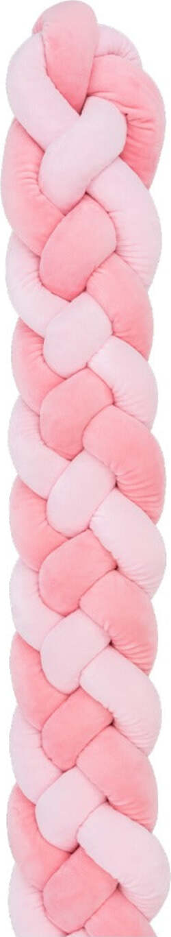 Paracolpi-Intrecciato-180cm-4-trecce-(15cm)-Rosa-Kikkaboo