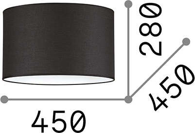Paralume-Cilindro-Set-Tessuto-Nero-D45