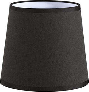 Paralume-Cono-Set-Tessuto-Nero-D16