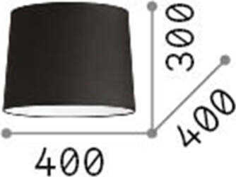 Paralume-Cono-Set-Tessuto-Nero-D40