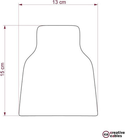 Paralume in ceramica tortora striato con interno bianco smaltato Illuminazione/Illuminazione per interni/Lampadari lampade a sospensione e plafoniere/Lampade a sospensione Led Mall Home - Napoli, Commerciovirtuoso.it