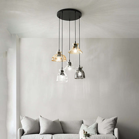 Paralume-In-Vetro-Martellato-Ambra-Specchiato