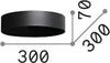 Paralume-Modulare-Cilindro-Moderno-Mix-Up-Metallo-Nero