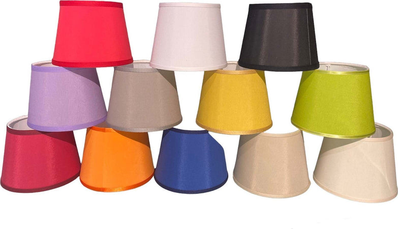 Paralume per lampada da tavolo o piantana in tessuto diam 16 cm grigio Illuminazione/Illuminazione per interni/Lampade/Paralumi Led Mall Home - Napoli, Commerciovirtuoso.it
