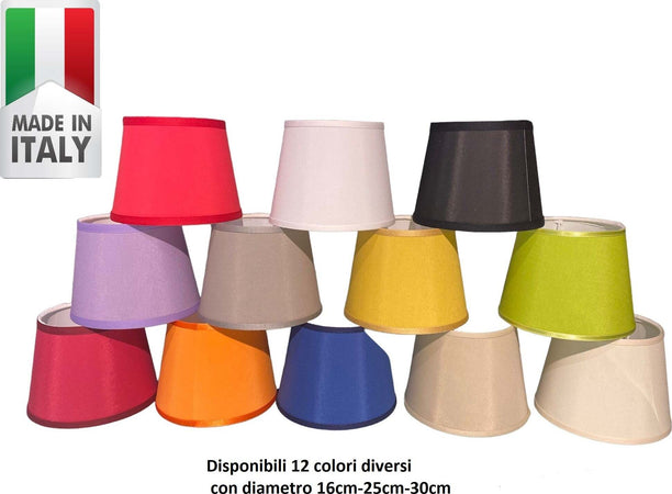 Paralume per lampada da tavolo o piantana in tessuto diam 16cm bianco Illuminazione/Illuminazione per interni/Lampade/Paralumi Led Mall Home - Napoli, Commerciovirtuoso.it