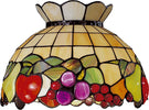 Paralume-Tiffany-In-Vetro-Decorato-Multicolor-D.-30-Cm