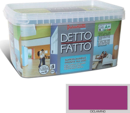 PARAMATTI-DETTO-FATTO-PITTURA-ACRILICA-SUPERLAVABILE-2.5LT-CICLAMINO