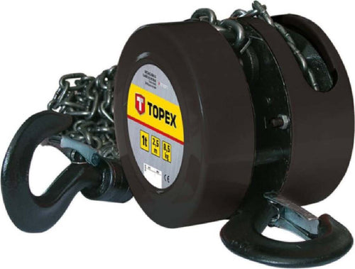 Paranco manuale indicato per operazioni di sollevamento con catena da 2,5 mt