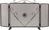 Parascintille per camino a schermo rettangolare in ferro battuto con decorazione Cuore Fai da te/Caminetti e accessori/Accessori per caminetto/Parascintille La Zappa - Altamura, Commerciovirtuoso.it