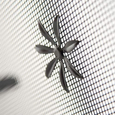 Parascintille per camino curvo a schermo rettangolare in ferro battutto Fai da te/Caminetti e accessori/Accessori per caminetto/Parascintille La Zappa - Altamura, Commerciovirtuoso.it