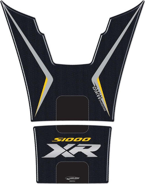 PARASERBATOIO-ADESIVO-SERBATOIO-3D-compatibile-per-MOTO-BMW-S1000XR-TRIPLE-BLACK