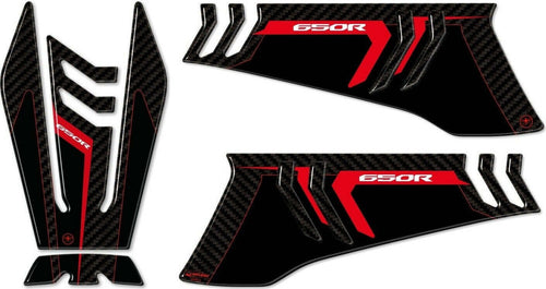 PARASERBATOIO-e-PROTEZIONI-LATERALI-3D-compatibili-CBR-650-R-MOTO-HONDA-CBR650R