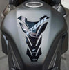 Paraserbatoio-moto-CBR-Licenza-Ufficiale-Honda-adesivo-resina-3D-carbonio-bianco