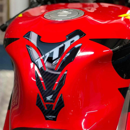 Paraserbatoio-VTR-SP1-SP2-Licenza-Ufficiale-Honda-adesivo-resina-3D-bianco