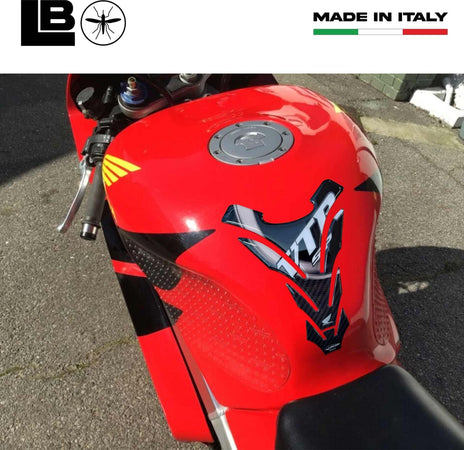 Paraserbatoio-VTR-SP1-SP2-Licenza-Ufficiale-Honda-adesivo-resina-3D-bianco