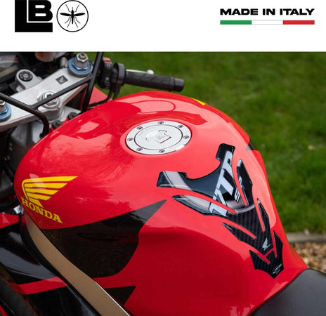Paraserbatoio-VTR-SP1-SP2-Licenza-Ufficiale-Honda-adesivo-resina-3D-bianco