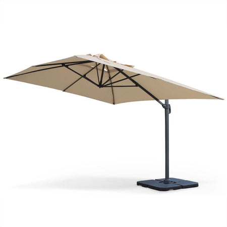 Ombrellone con palo laterale ''Mercurio'' 3 x 3 mt in alluminio da giardino e balcone