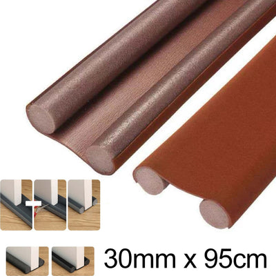 Paraspifferi Sottoporta Per Porte 95 Cm Doppia Guarnizione Antirumore Marrone Fai da te/Ferramenta/Ferramenta e serrature per porte/Paraspifferi e guarnizioni Trade Shop italia - Napoli, Commerciovirtuoso.it