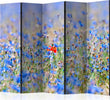 Paravento-A-skycolored-meadow-cornflowers-II-[Room-Dividers]