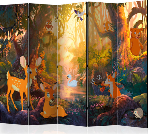 Paravento-Animals-in-the-Forest-II-[Room-Dividers]