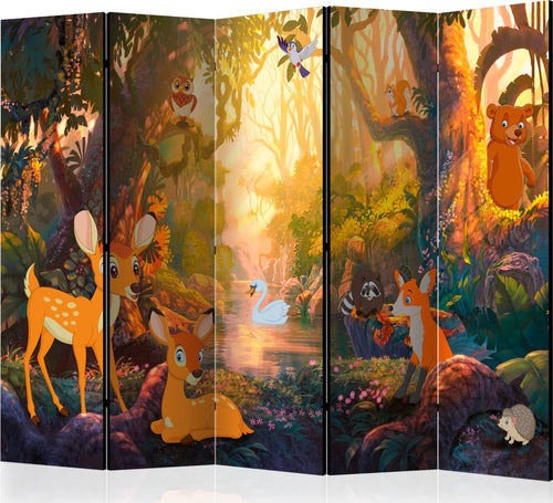 Paravento-Animals-in-the-Forest-II-[Room-Dividers]