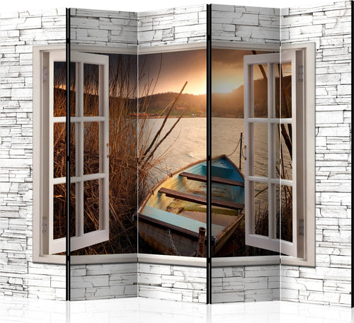 Paravento-Autumnal-Lake-II-[Room-Dividers]