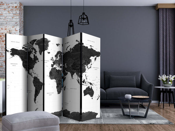 Paravento-Black-and-White-Map-II-[Room-Dividers]