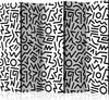 Paravento-Black-and-White-Maze-II-[Room-Dividers]