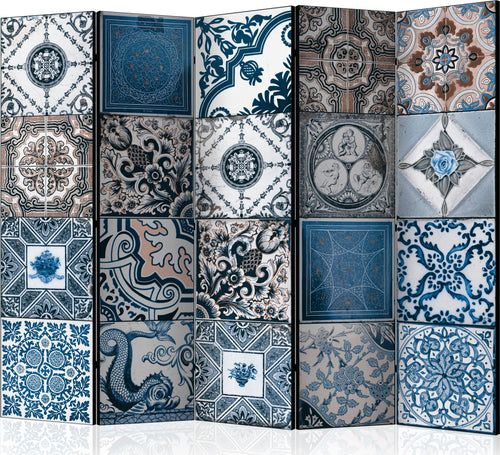 Paravento-Blue-Arabesque-II-[Room-Dividers]