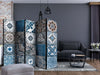 Paravento-Blue-Arabesque-II-[Room-Dividers]