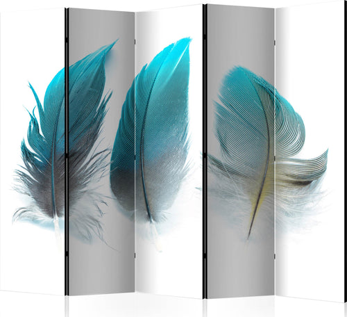 Paravento-Blue-Feathers-II-[Room-Dividers]