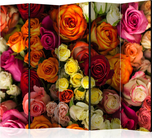 Paravento-Bouquet-of-Roses-II-[Room-Dividers]