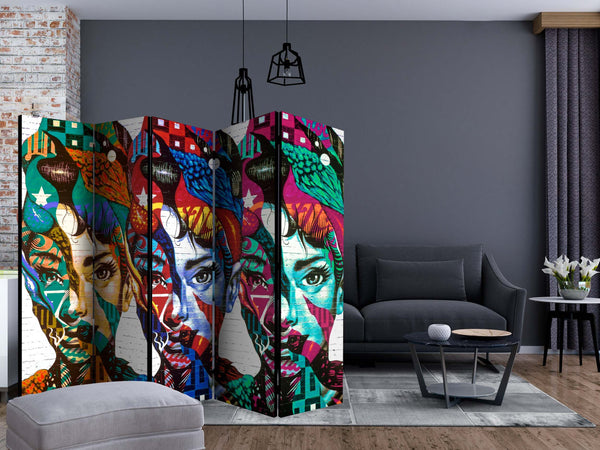 Paravento-Colorful-Faces-II-[Room-Dividers]