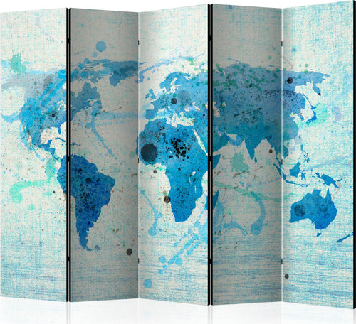 Paravento-Cruising-and-sailing-The-World-map-II-[Room-Dividers]