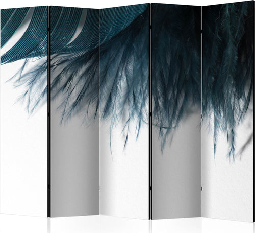 Paravento-Dark-Blue-Feather-II-[Room-Dividers]